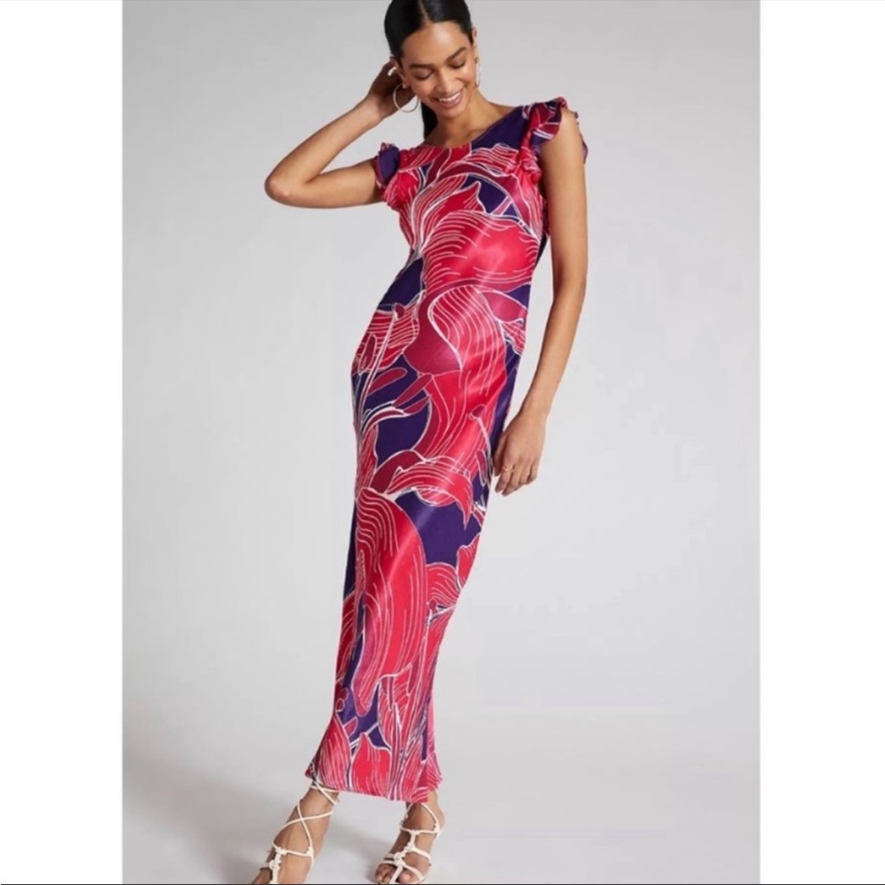 Anthropologie Conditions Apply Low-Back Bias Dress Size Small